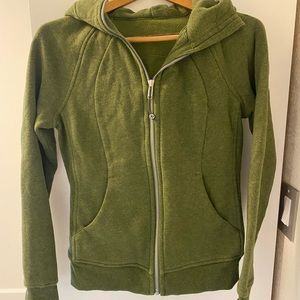 Lululemon Scuba zip-up hoodie happy green color
